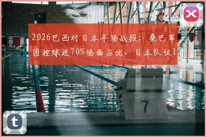 2026巴西对日本半场战报：桑巴军团控球近70%场面占优，日本队仅1次射正便成功得分